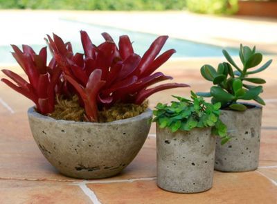 水泥花盆制作方法与步骤【材料一次性碗做模具】