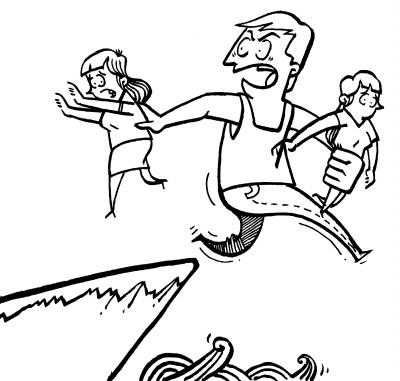 恶男组织3未成年少女卖淫 避警方追捕跳河"躲猫猫"(图