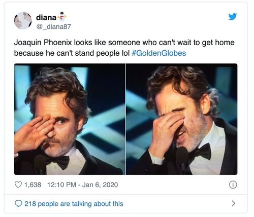 明星|杰昆凭《小丑》摘得金球奖影帝,致辞时突然joker