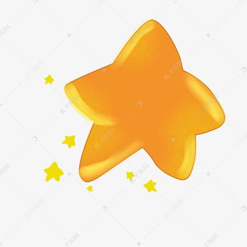 卡通可爱的黄色星星免抠图