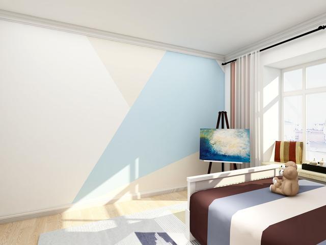 撞色设计给家里添点色