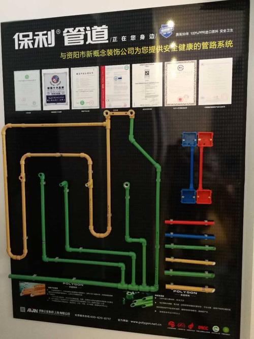 保利管道资阳合作伙伴展墙产品展示
