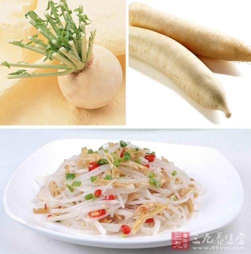 白萝卜炒黄豆