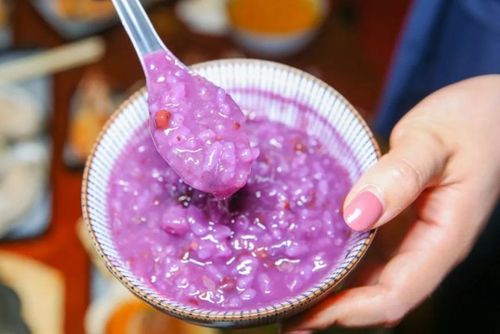 紫薯红豆粥