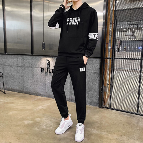 运动套装男2021春四季新款韩版潮流宽松一套帅气搭配外套男装衣服夹克