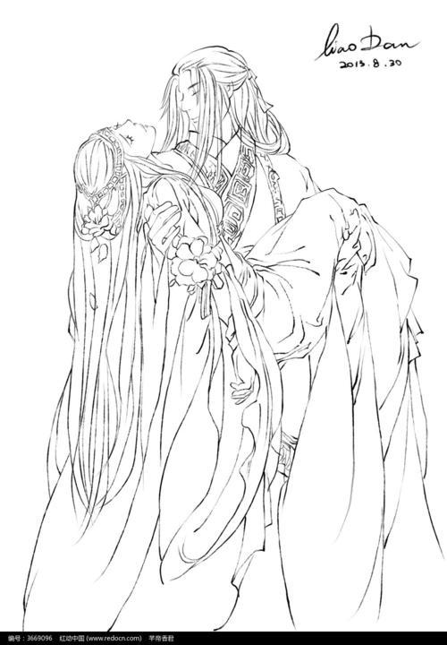 古装手绘动漫人物简笔画集