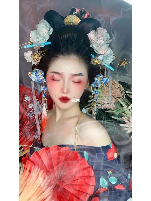 恶女花魁_妆容_日本_妆面造型_美妆_彩妆_整体妆容