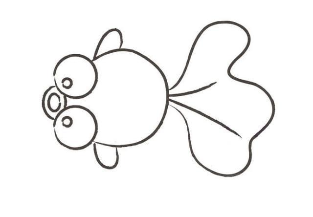 绘画教程-小金鱼,游啊游,小朋友们喜欢漂亮的小金鱼吗