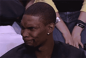 皱眉gif撇嘴gif黑人gif克里斯波什gif心塞gif