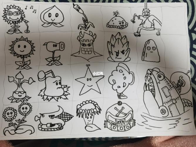 植物大战僵尸简笔画_简笔画_文化_绘画