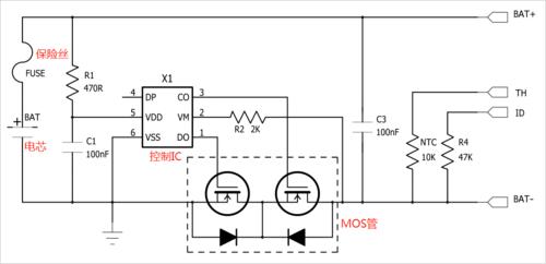 常见到的锂电池保护板电路图