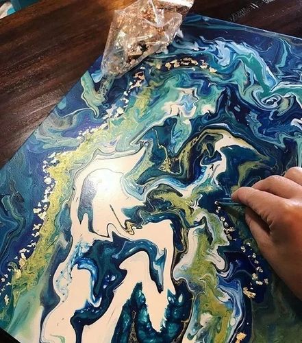 美到窒息的海洋流体画,好想收集一片海洋带走啊