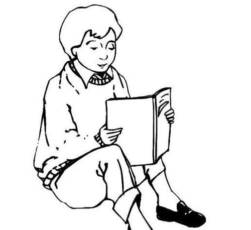 看书的人简笔画 人物头像简笔画