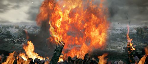 抗战硝烟烽火战斗背景-版式3