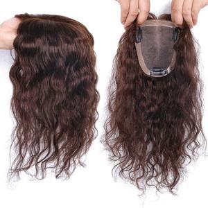 真发补发顶头顶蓬松遮白发手织补发块无痕隐形女假发长卷发假发片