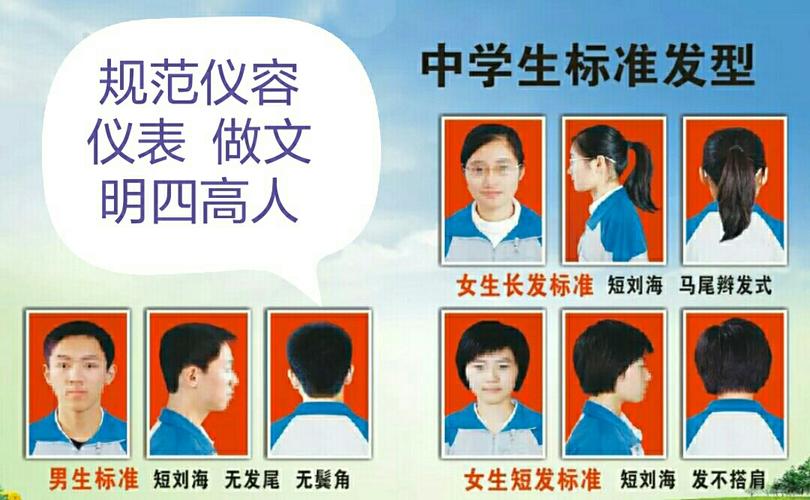 写美篇 6,8月20日下午16:00,年级及政教处入班检查学生发型,发型不