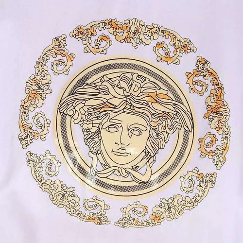 国际大牌男装秋季新款瓦萨琪女神头像印花长袖t恤男微信代理