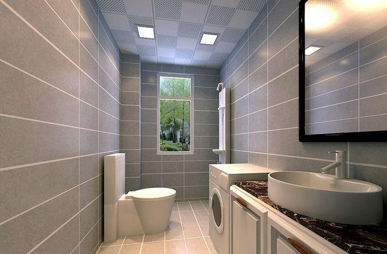 现代简约三居室卫生间吊顶装修效果图#57392186