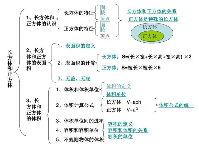 长方体和正方体单元整理复习资料