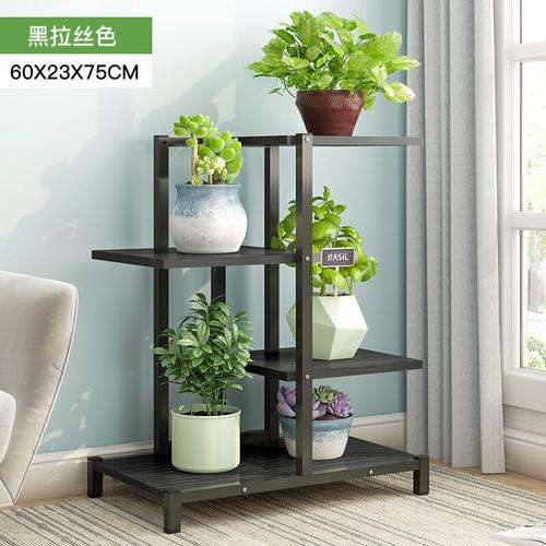 腾煜雅轩简约现代客厅实木家具转角花架多肉多层阶梯落地式绿萝阳台