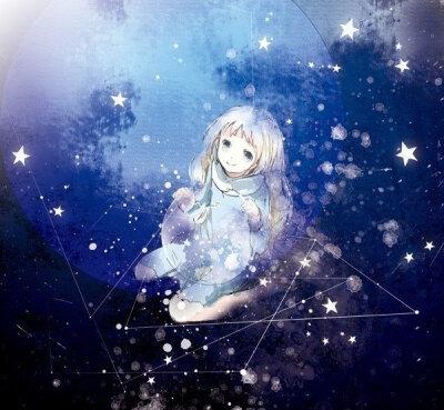 ことコトkotokoto集 星空 蓝色系 梦幻 唯美 二次元 少女 银发 白裙