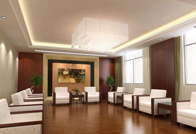 公司会客接待室装修效果图接待室设计布局图片