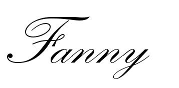 fanny的英文花体字!亲,急求!谢谢
