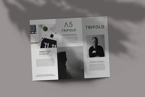 a5三折页宣传册/小册子版式设计样机模板designshidai_yj68