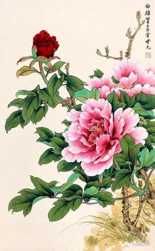 三大工笔名家画牡丹,祝你花开富贵迎新春!