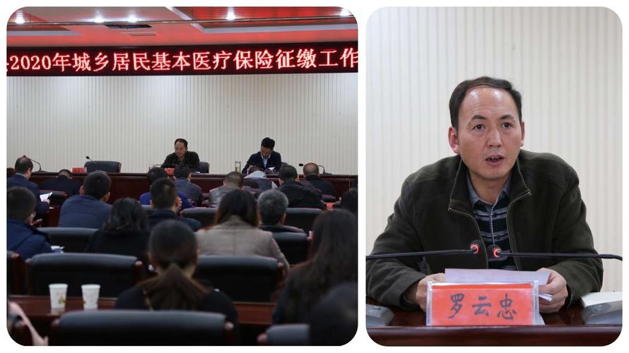 县委常委,常务副县长罗云忠部署征缴工作