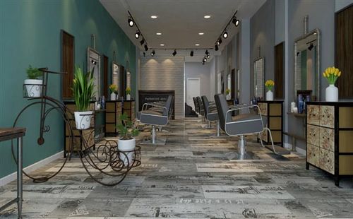 barboss 2酷冷风格美发沙龙装修设计_理发店装修设计