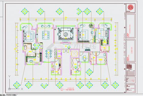 某地多层豪宅建筑布置参考图
