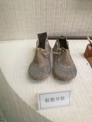 过去东北三宝中的一宝:乌拉(靰鞡)草鞋,将乌拉草塞在鞋里保暖