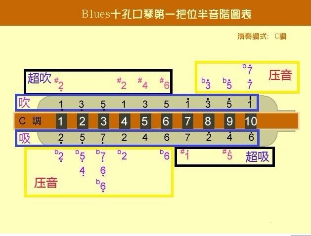 是十孔口琴吧,没听说过有十孔的口风琴,如果是十孔布鲁斯口琴,把位见