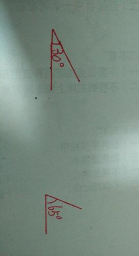 画1个30度的角和的65度