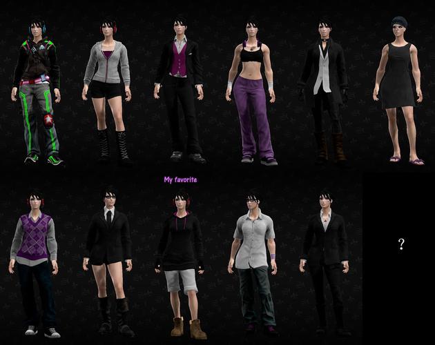 给我几个黑道圣徒3的服装搭配创意 好的话我给30