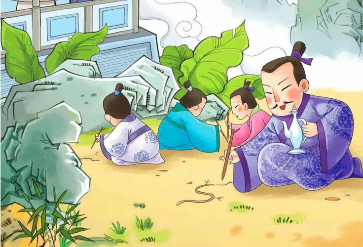 今天阅读的寓言故事是"画蛇添足,纪昌学射,井底之蛙"