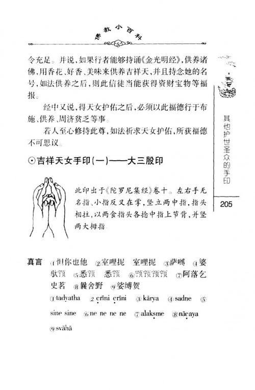 密法手印教学:吉祥天女手印(一)——大三股印