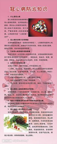 冠心病防治知识图片