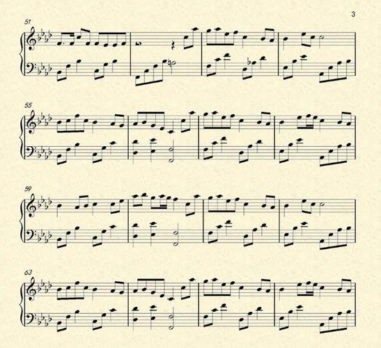 霍尊《天行九歌》钢琴谱(同名动画主题曲)