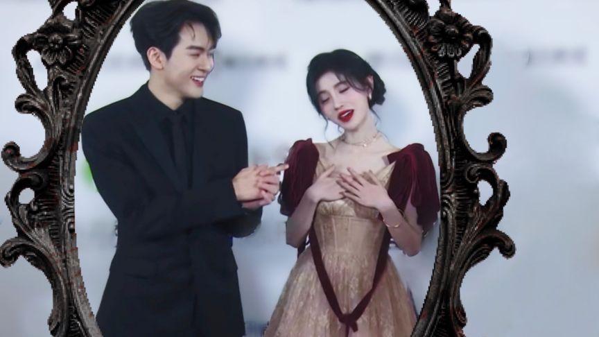 鞠婧祎给曾舜晞补妆
