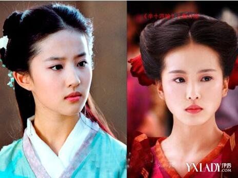 【图】刘亦菲刘诗诗黄圣依相貌对比80后女星