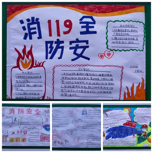 魏县实验学校消防安全手抄报作品展
