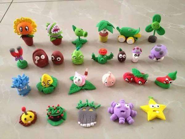 可爱的黏土手工作品