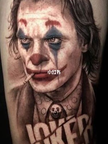 「纹身分享」写实纹身小丑joker07素描电影_纹身_小丑_电影_大悦城