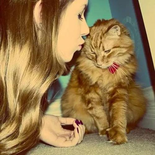 虽然亲自己这种事儿有点太凄凉 但是我们可以亲猫啊!亲狗啊!