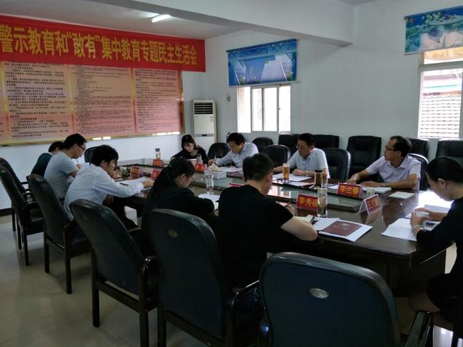 朱马店镇"讲重作"专题警示教育和"敢为"集中教育民主生活会召开