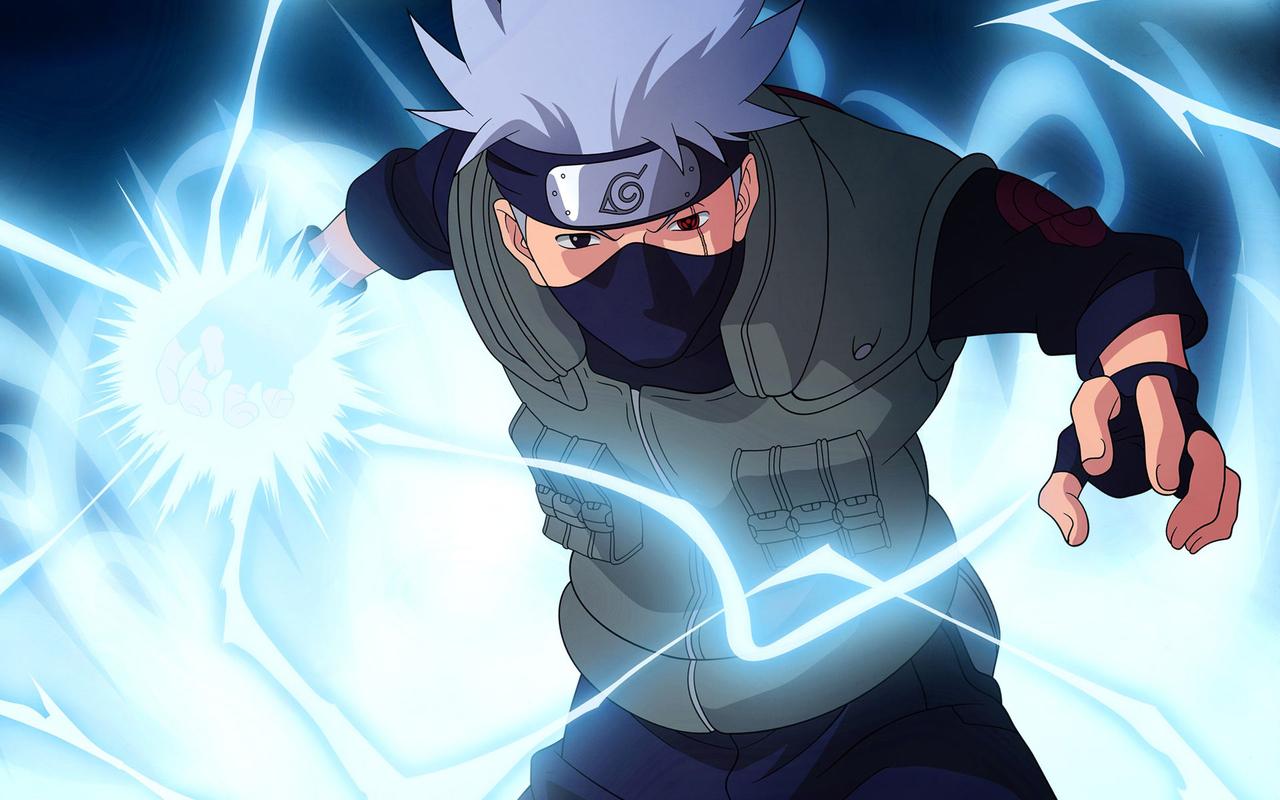 求卡卡西使用千鸟的高清壁纸