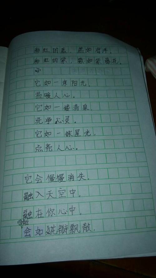帮忙检查一下我的现代诗有那里写的不好,来了再发图