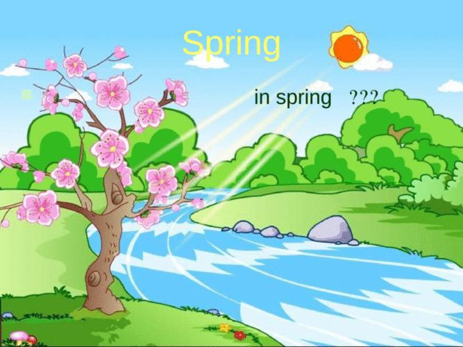 spring it"s warm and windy